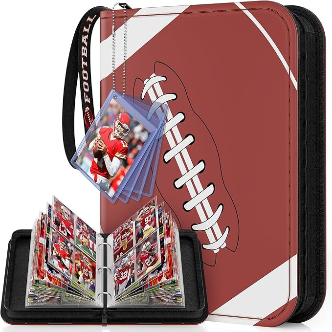 Mlikero 440 Pockets Football Card Binder, Sports Card Binder with Card Display Design, Premium Ca... | Amazon (US)