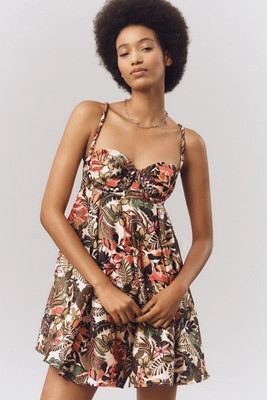 Hutch Bustier Printed Romper | Anthropologie (US)