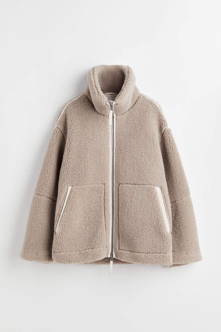 Jacke aus Teddyfleece | H&M (DE, AT, CH, NL, FI)