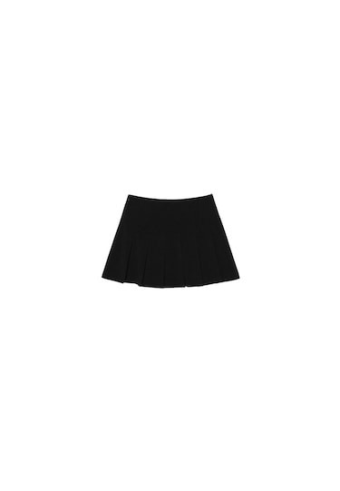 Box pleat mini skirt | Stradivarius (UK)