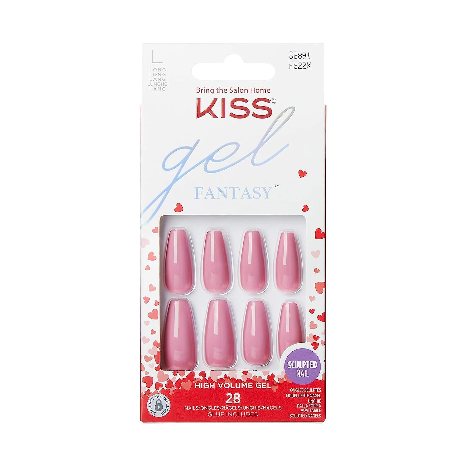 KISS Gel Fantasy Valentine s Day Sculpted Nails, Flower Bouquet , 28 Count - Walmart.com | Walmart (US)