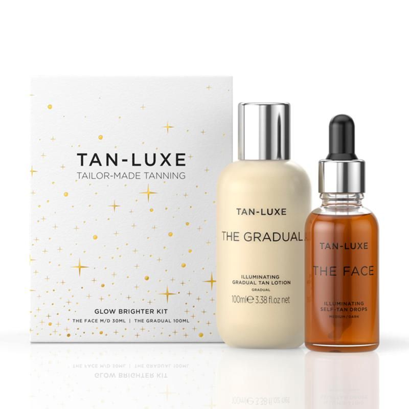 Tan Luxe Glow Brighter The Face Medium/Dark & The Gradual 2-piece Set - 20276409 | HSN | HSN