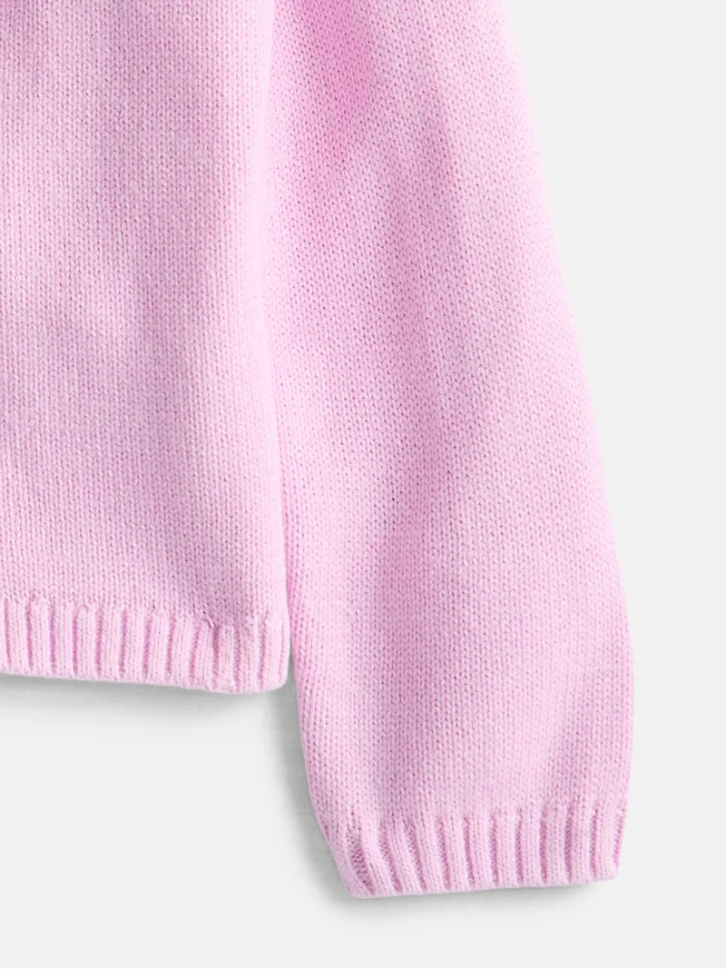 Wonder Nation Toddler Girls' Bow Front Cardigan Sweater with Long Sleeves, Sizes 12M- 5T | Walmart (US)
