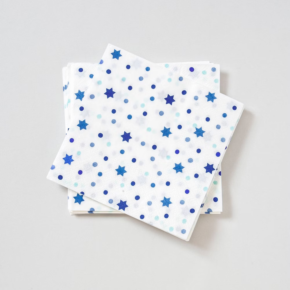 20ct Hanukkah Star Lunch Disposable Napkins - International Greetings | Target