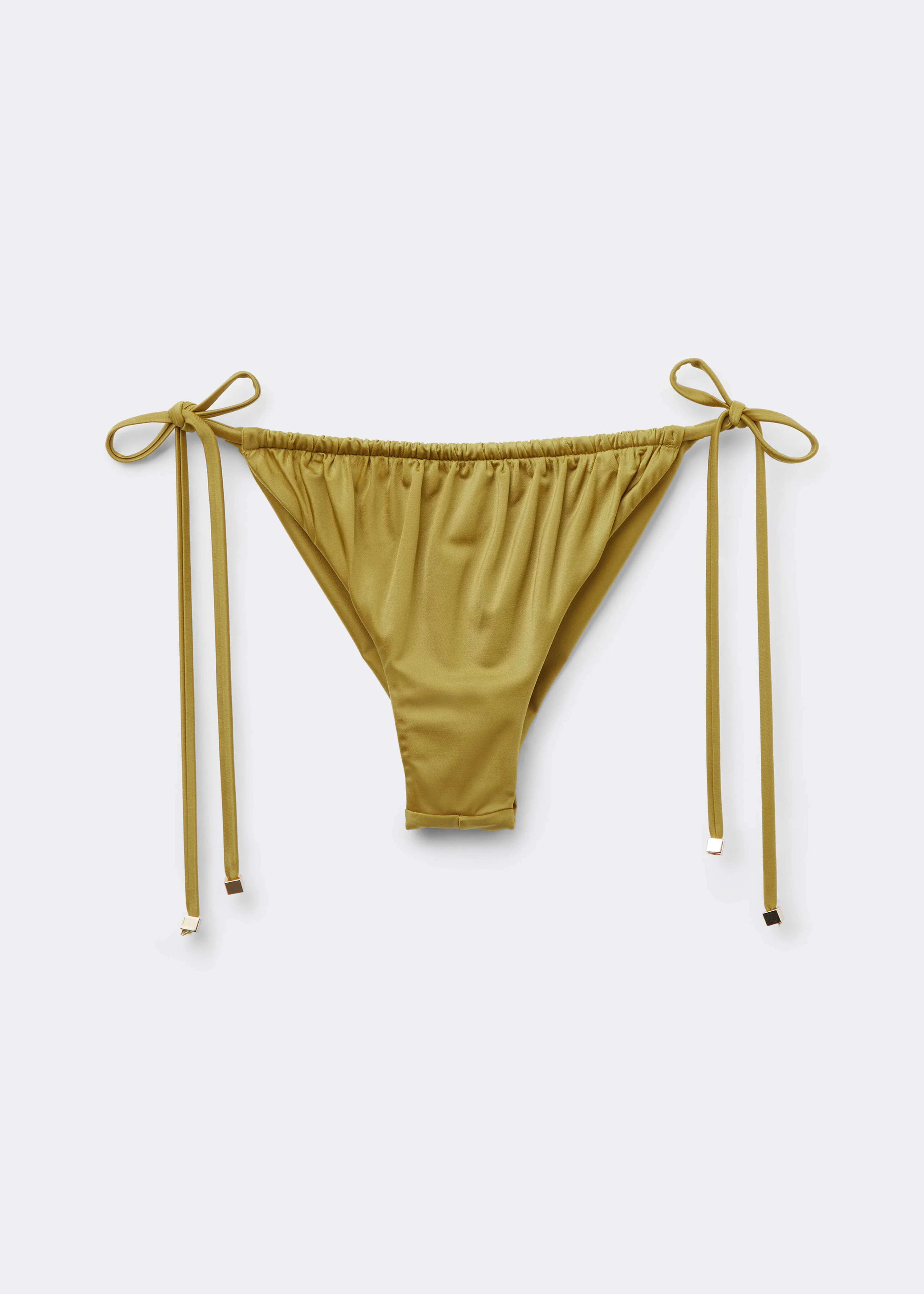 Satin Brazilian String Bikini Bottoms | Calzedonia US