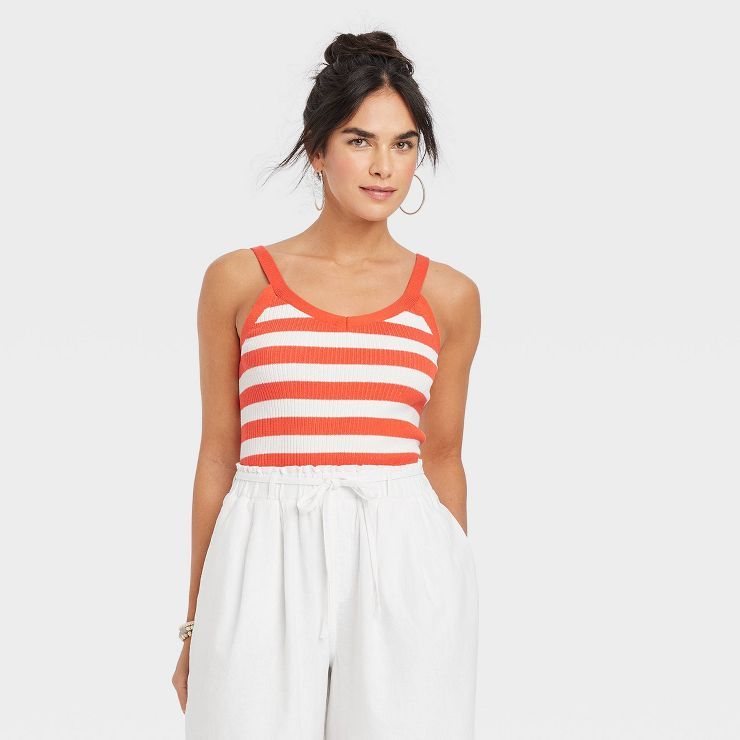 Women's Sweater Tank Top - Universal Thread™ Striped | Target