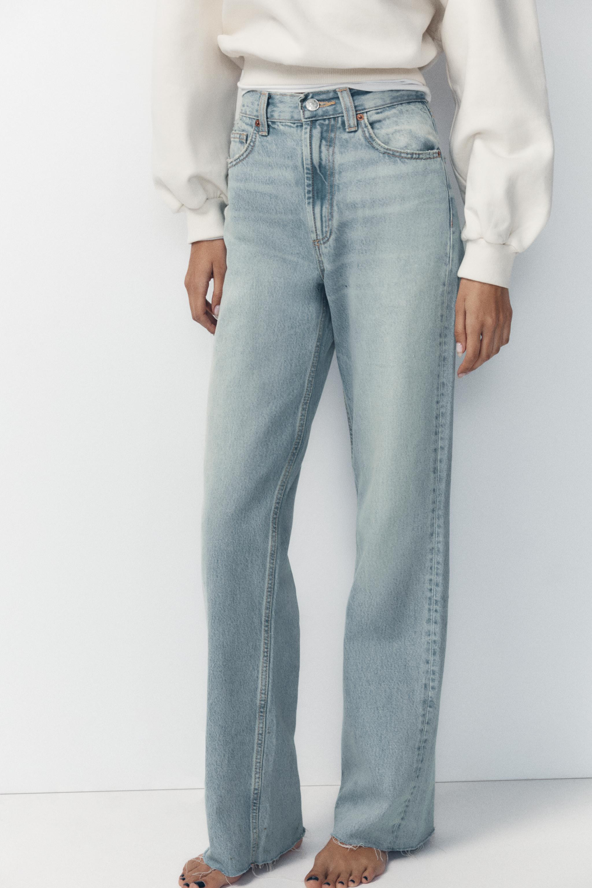 FULL LENGTH TRF HIGH RISE WIDE LEG JEANS | Zara US