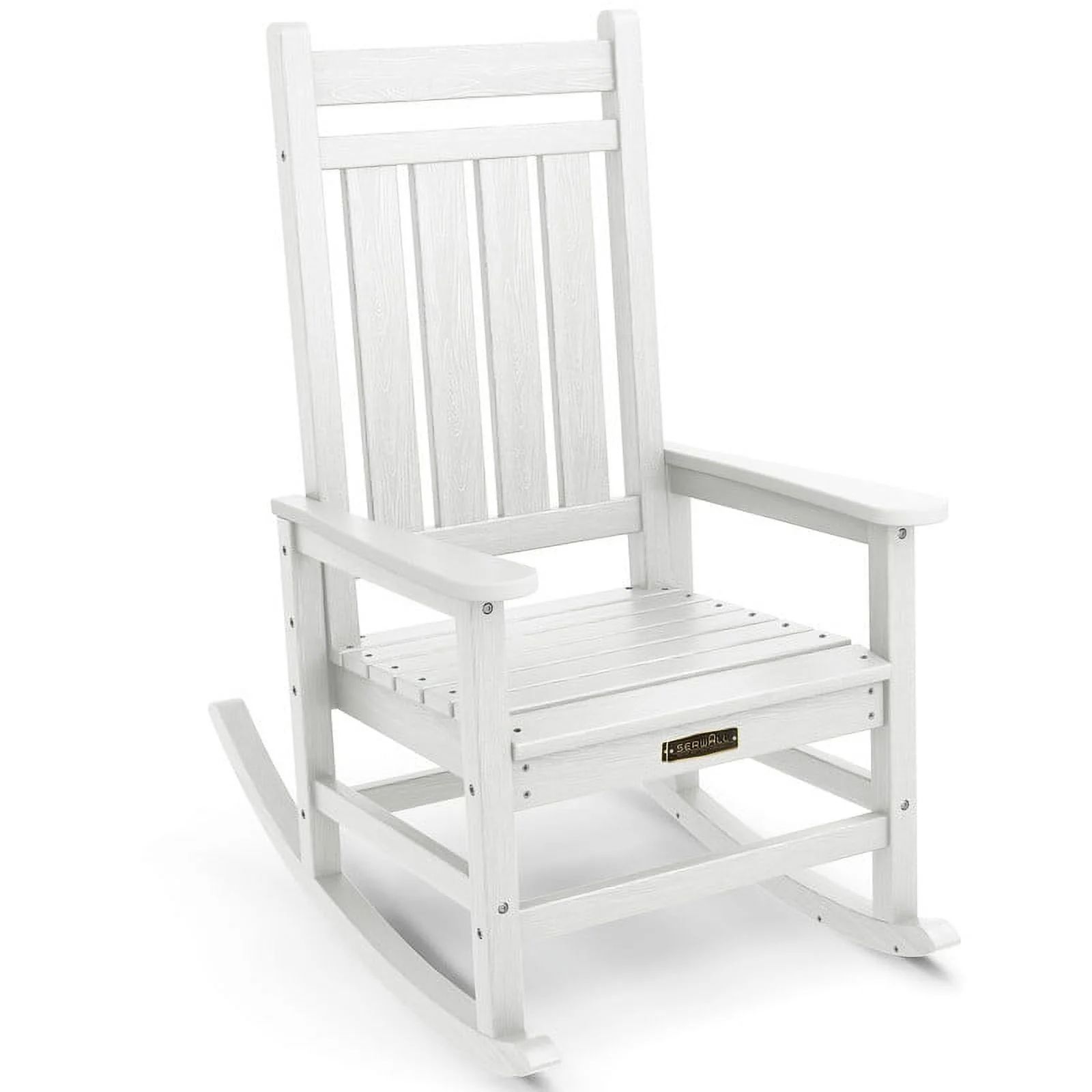 JUSTLET  Outdoor Oversized Slat Rocking Chair, White | Walmart (US)