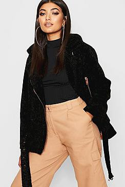 Premium Faux Fur Aviator | Boohoo.com (US & CA)