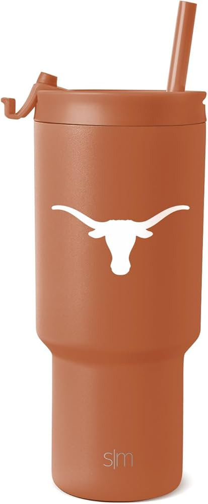 Simple Modern Texas Longhorns 30 oz Tumbler with Flip Lid & Straws | Officially Licensed Collegia... | Amazon (US)