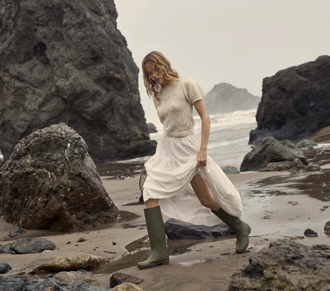 DÄ?EN Sebastiane Skirt -- Powder - Size - Xxs Cotton | DOEN