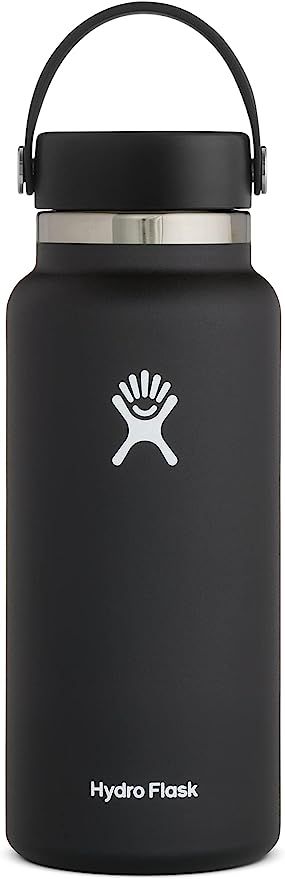 Hydro Flask Water Bottle - Stainless Steel, Reusable, Vacuum Insulated- Wide Mouth with Leak Proo... | Amazon (US)