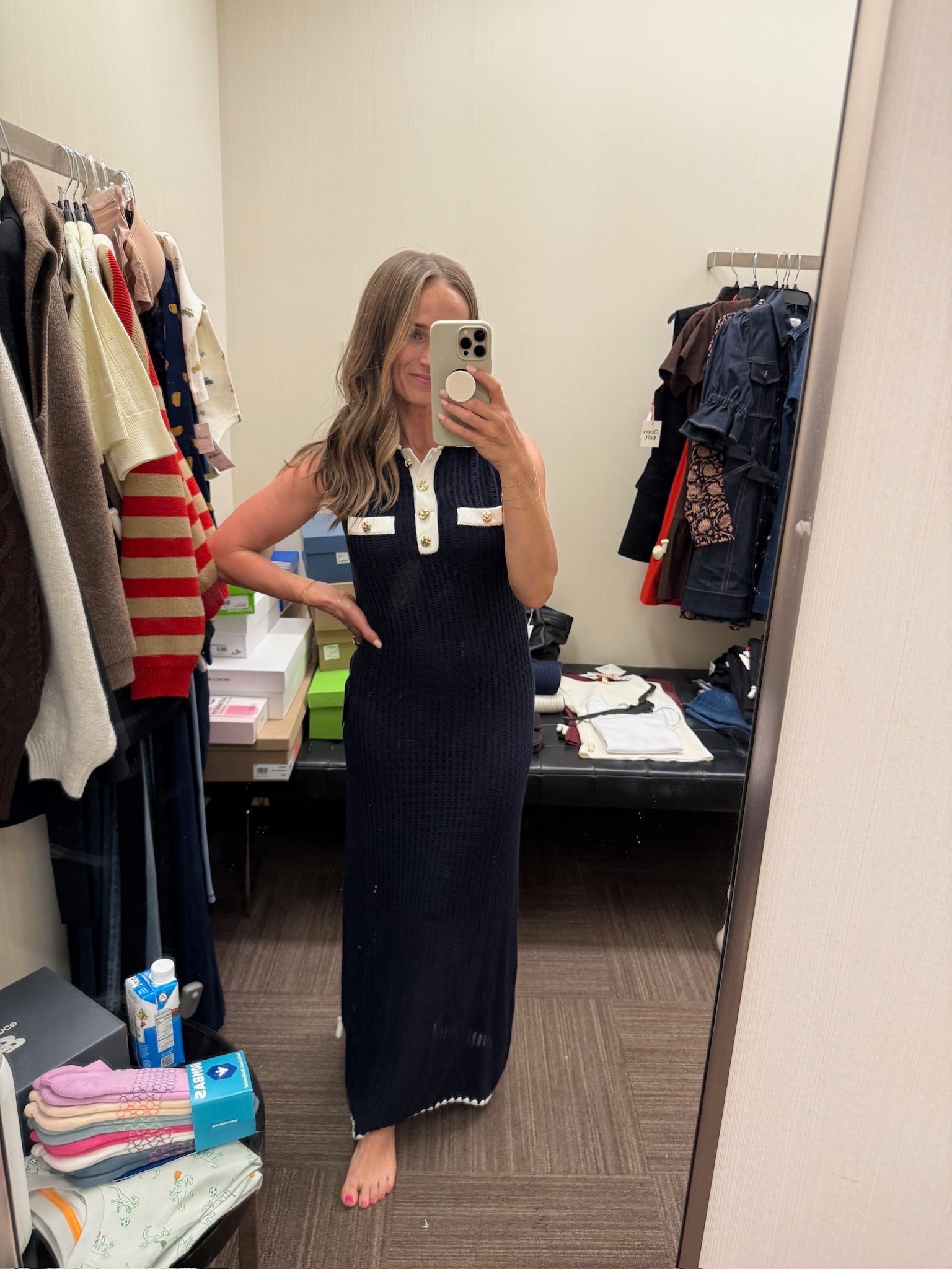 The Nordstrom Sale has a slightly different version of this dress- short sleeves and a bit shorter

#LTKOver40 #LTKPetite