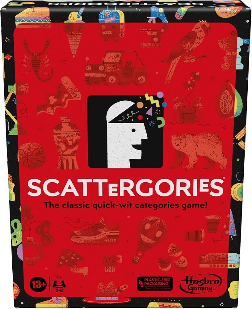 Hasbro Gaming Scattergories Classic Game, Party Game for Adults and Teens Ages 13 and up, Board G... | Amazon (US)