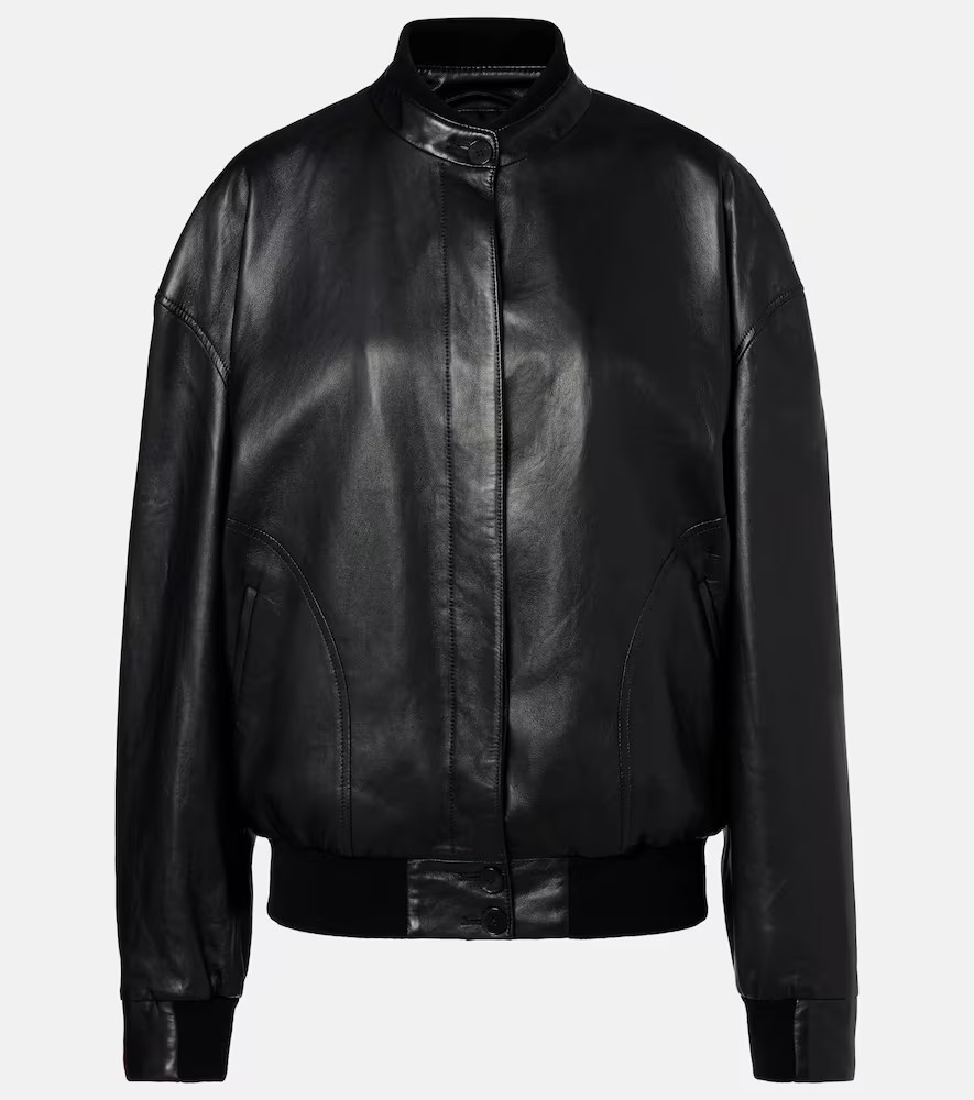 The Row Eleonora leather bomber jacket | Mytheresa (US/CA)