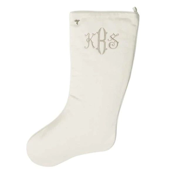 Ivory Christmas Stocking | Fig and Dove