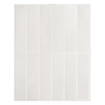 Smart Tiles Morocco Essaouira Gray,White 9-in x 12-in Glossy Resin Subway Linear Wall Tile (2.8-s... | Lowe's
