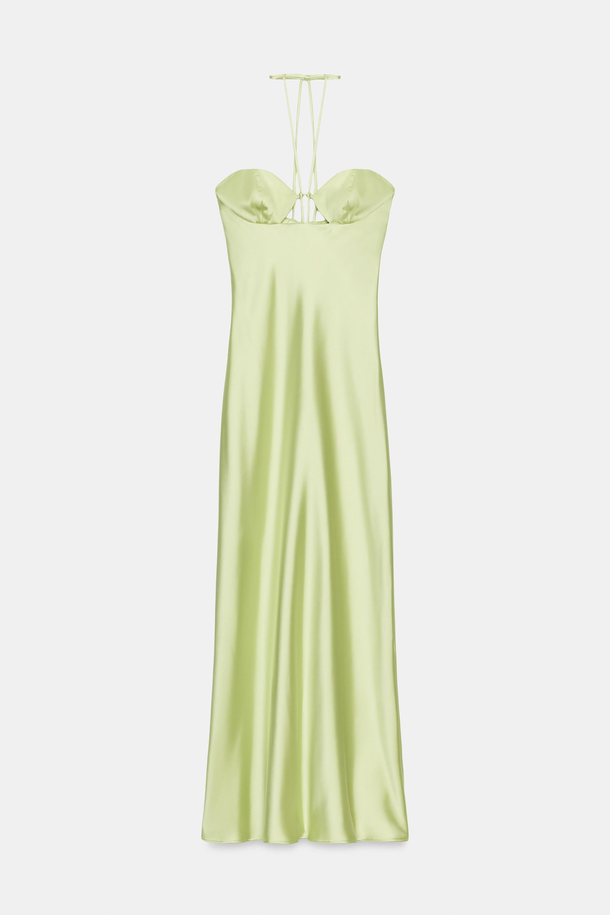 SATIN MIDI DRESS | Zara UK