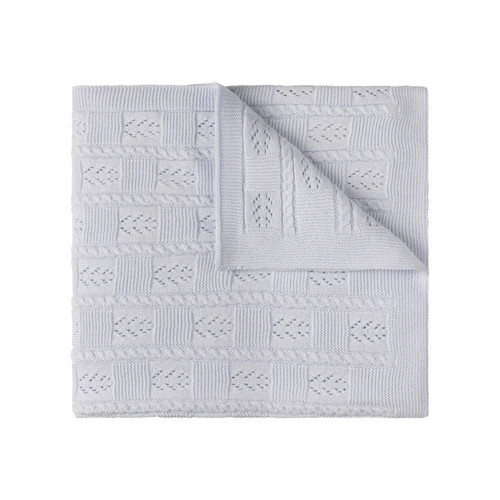 Cable Pointelle Knit Blanket | Feltman Brothers