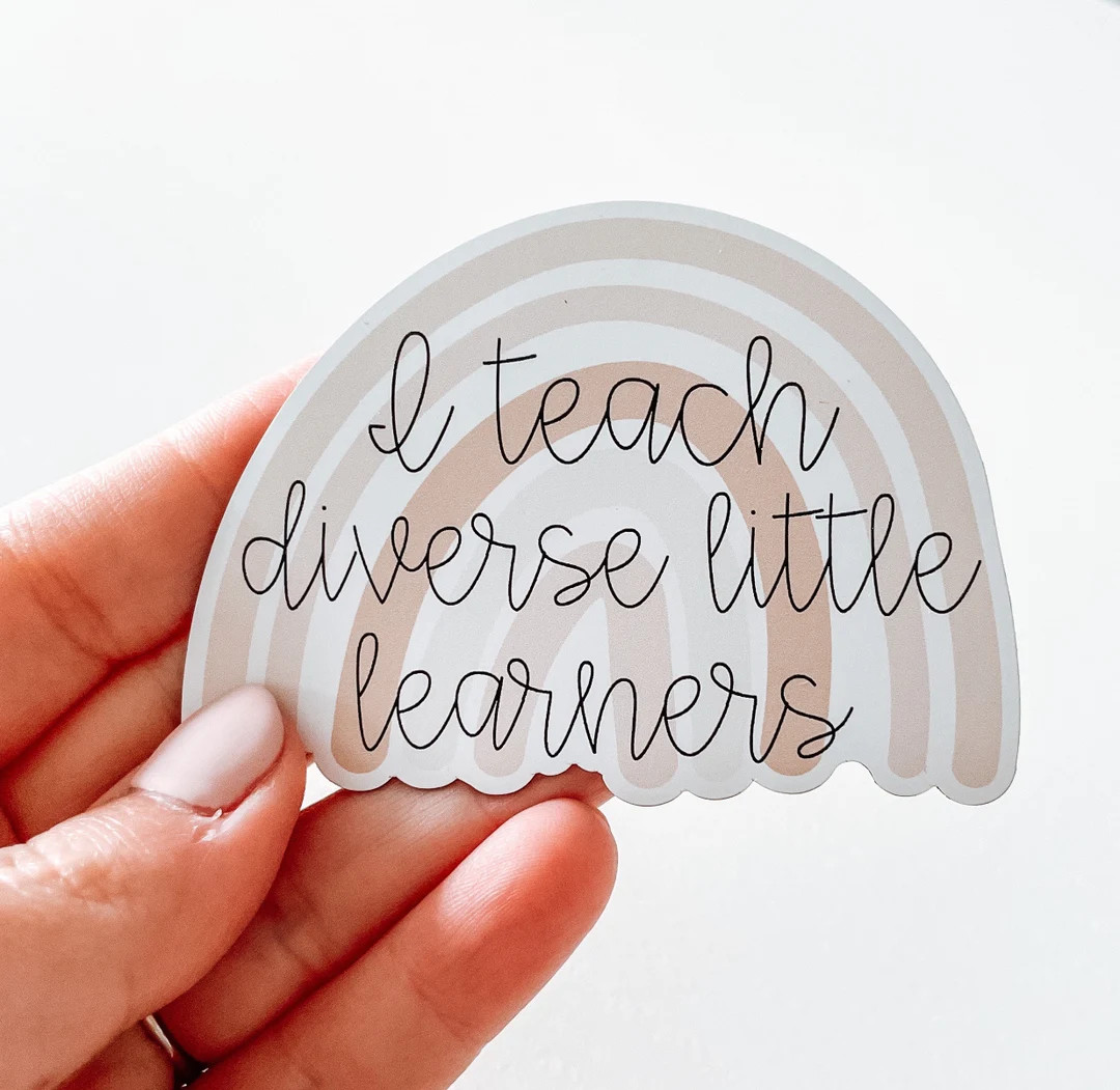 I Teach Diverse Little Learners STICKER/MAGNET  Teacher - Etsy | Etsy (US)