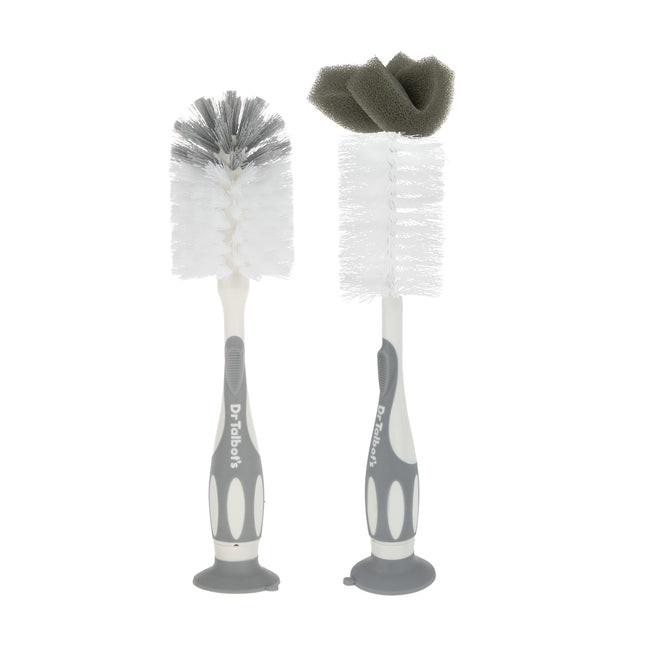 Bottle Brush with Suction Base (2-Pack) for Thorough Bottle Cleaning | Dr. Talbot’s (US)