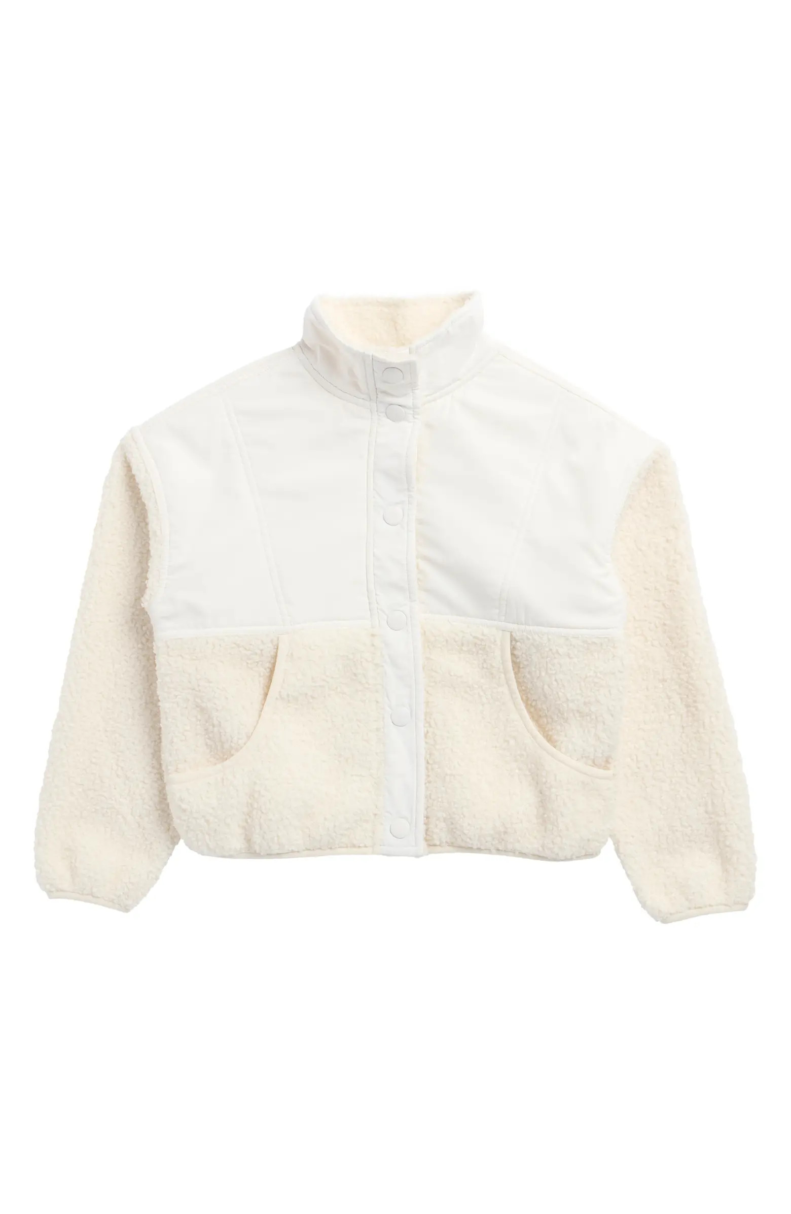 90 DEGREE BY REFLEX Kids' Mixed Media Jacket | Nordstromrack | Nordstrom Rack