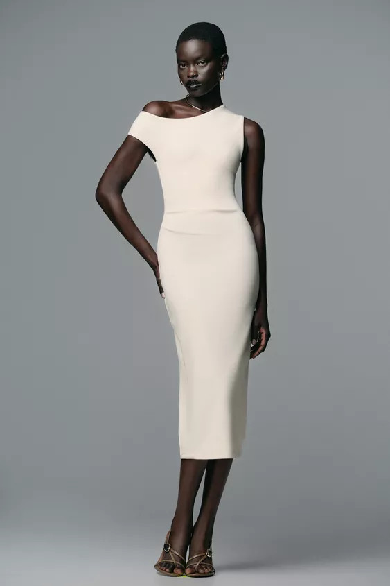 RUCHED MIDI DRESS | Zara US