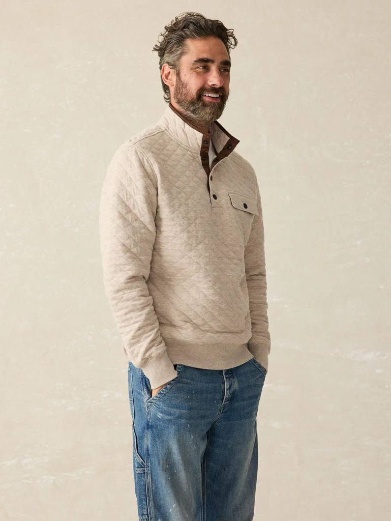Epic Quilted Fleece Pullover | Faherty