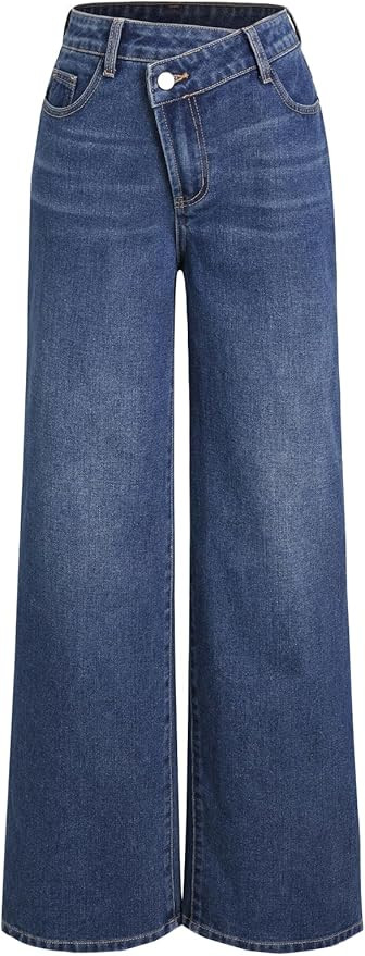 CIDER Denim High Waist Pocket Wide Leg Jeans | Amazon (US)