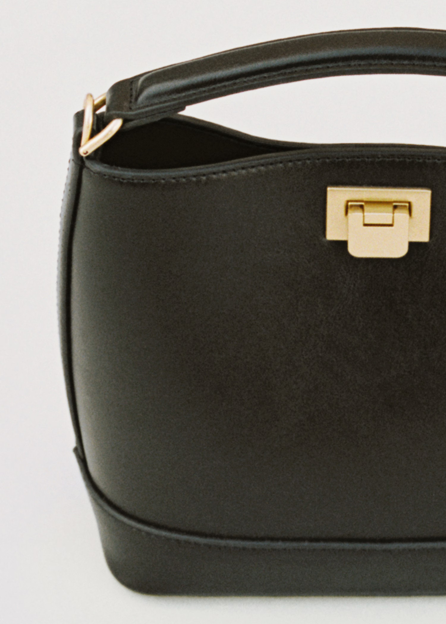 Mini shopper bag with metallic detail - Women | MANGO USA | Mango (US/MX/AU)