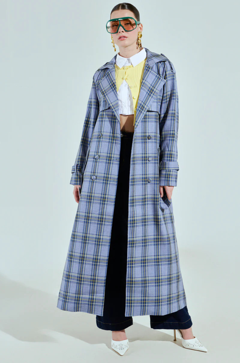 ARLETTE PLAID TRENCH | AKIRA