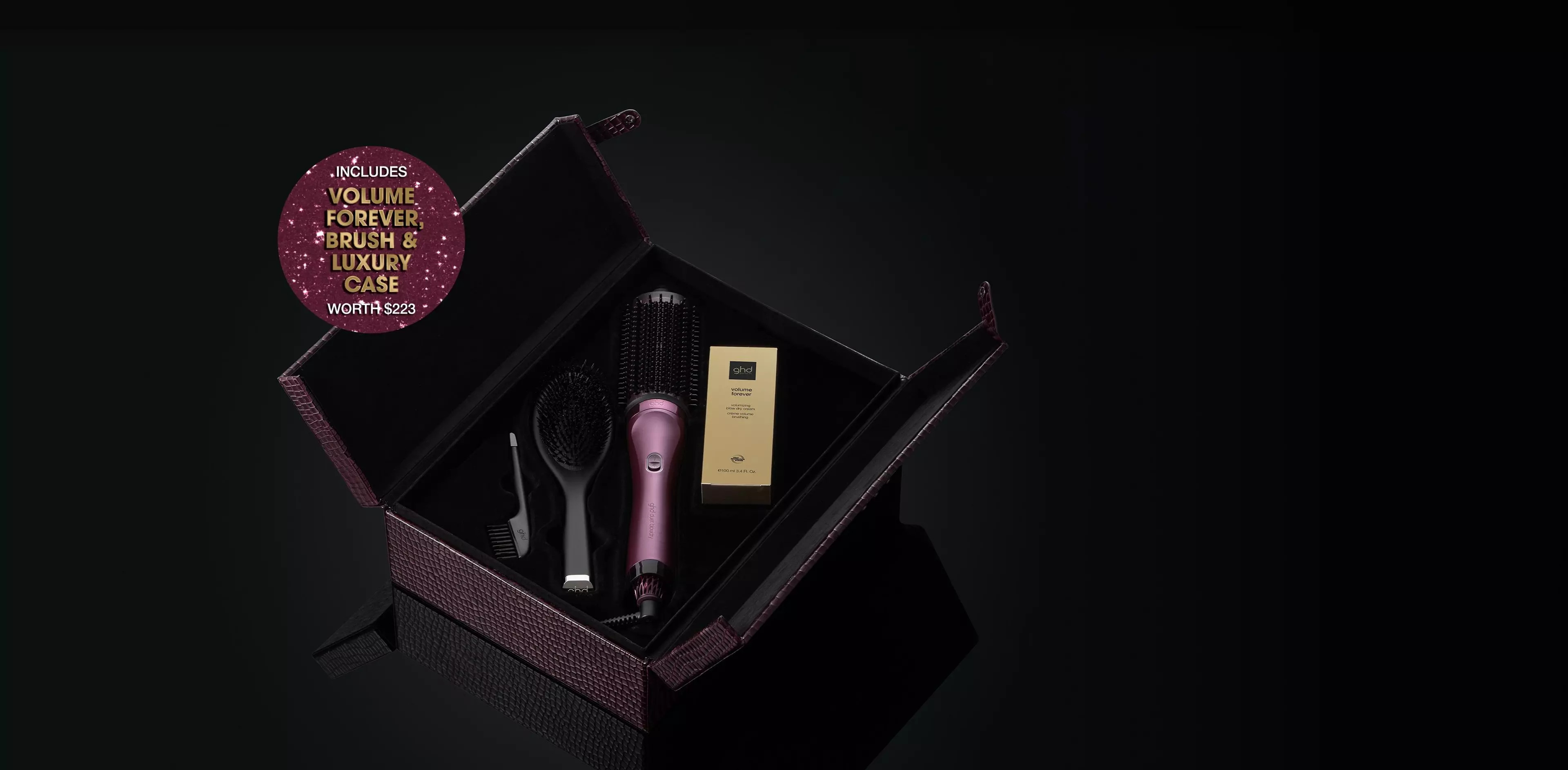 New ghd Duet Blow Dry Festive Gift Set In Cherry Chic | ghd® | GHD (AU)