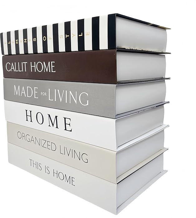 6PCS Fake Books for Decoration: Ediactcyl Decorative Books Modern Home, Coffee Tables Decor for L... | Amazon (US)
