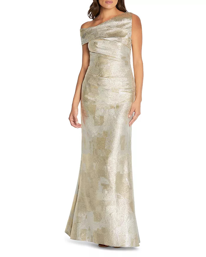 Jacquard Asymmetrical Gown | Bloomingdale's (US)
