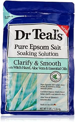 Dr Teal's Pure Epsom Salt, Clarify & Smooth with Witch Hazel & Aloe Vera, 3lbs | Amazon (US)