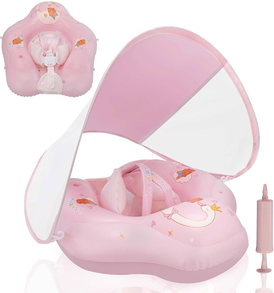 Baby Float with Canopy,Infant Pool Float with Safety Seat,Baby Swimming Float & Swim Float & Wate... | Amazon (US)