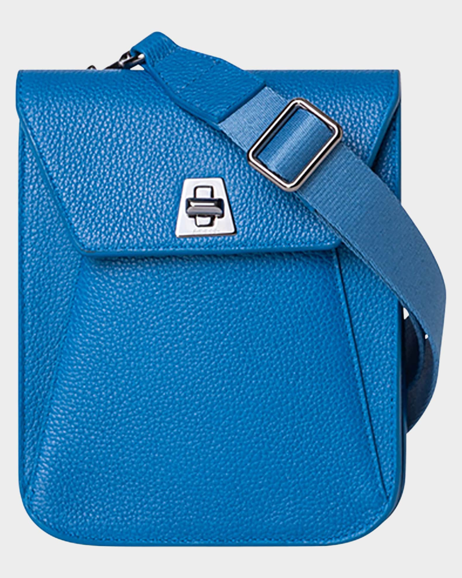 Anouk Mini Flap Leather Messenger Bag | Neiman Marcus
