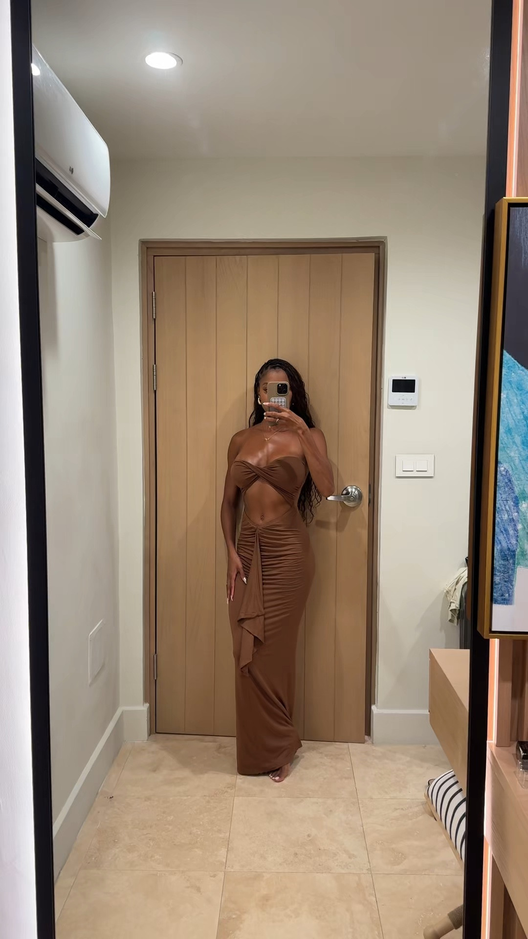 Chocolate strapless maxi dress 🤎✨

#LTKstyletip #LTKSeasonal