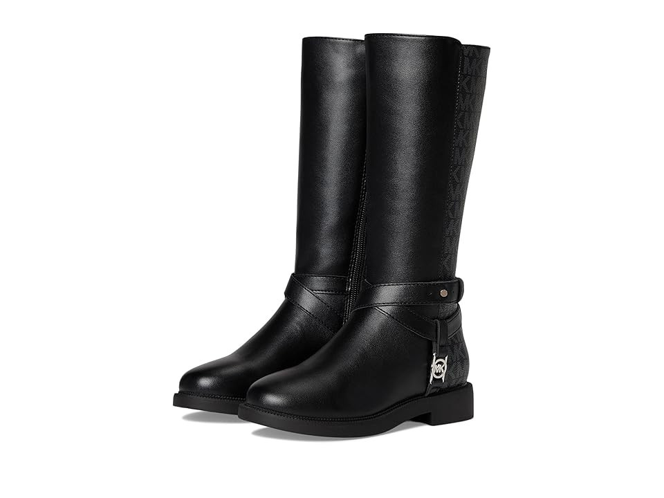 MICHAEL Michael Kors Kids Abigail High (Little Kid/Big Kid) Girl's Shoes Black : 1 Little Kid M, Synthetic | Zappos
