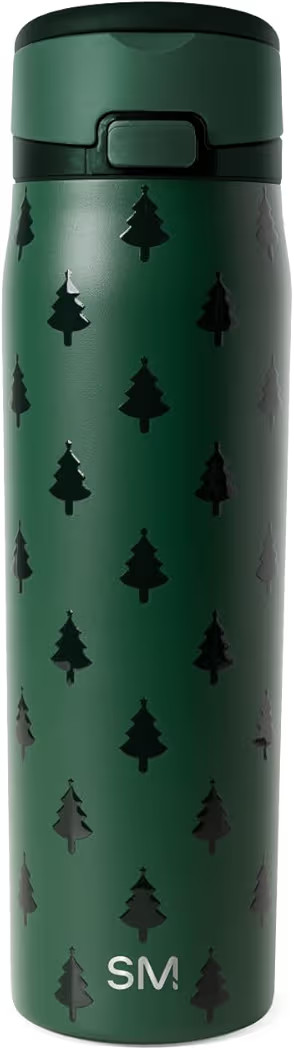 Simple Modern Mesa Loop | Christmas Water Bottle with Straw | 24oz Cup Holder Friendly Insulated Stainless Steel Bottles for Travel, School | Holiday Gifts for Women Men Her Him | Winter Trees | Amazon (US)