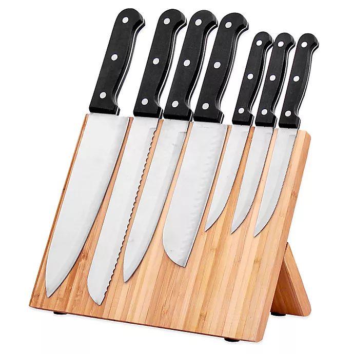 KNIFEDock Bamboo Magnetic Knife Holder | Bed Bath & Beyond
