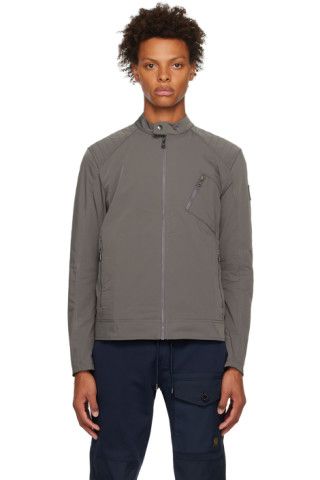 Belstaff - Grey Tonal V Racer Jacket | SSENSE