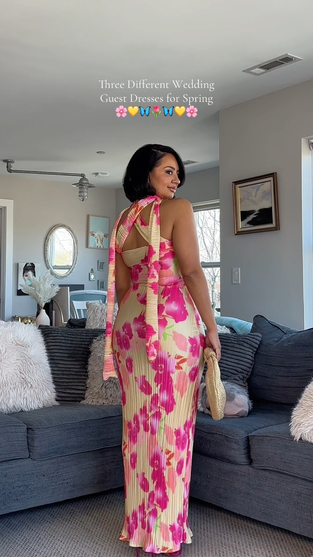 Three Wedding Guest Dresses to Wear This Spring 🌸☀️🌷The yellow version of dress 2 is a TikTok find and is linked here https://www.tiktok.com/t/ZTjSVMBhN/ and on my IG profile highlights under TikTok Shop 💛

5’3 
Size 8 / Medium
Bust: 34DDD
Waist: 28”
Hips: 43”
Wearing Size Medium in all

over 40, millennial, petite, petite curvy, curvy, size 8, midsize, wedding guest dress, wedding guest outfit, formal dress, maxi dress 

#LTKStyleTip #LTKPetite #LTKOver40