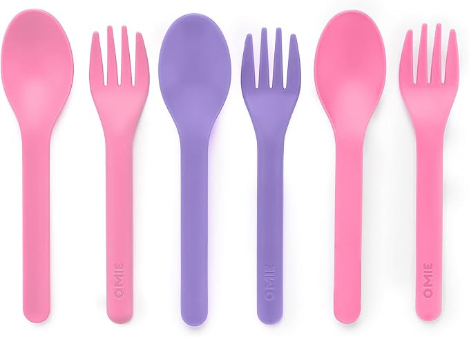 OmieBox Utensil Refill Pack for OmiePod - Matches Bubble Pink or Lilac Purple OmieBox Utensil Set... | Amazon (US)