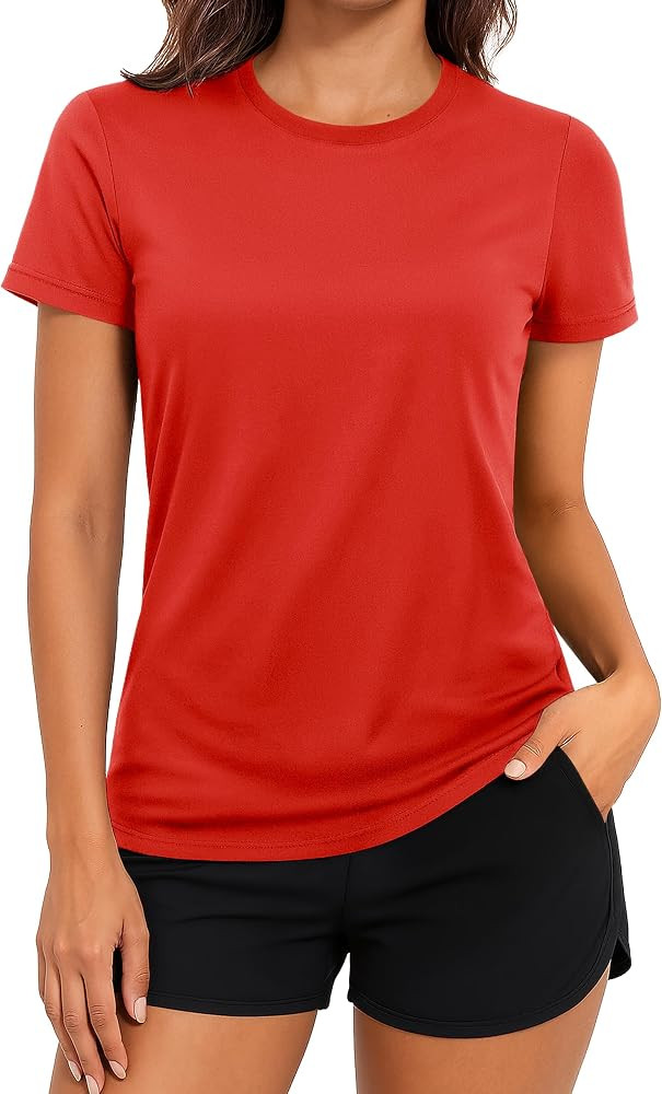 TACVASEN Short Sleeve Shirts for Women Athletic Workout Tops UPF 50+ Sun Protection Quick Dry Run... | Amazon (US)