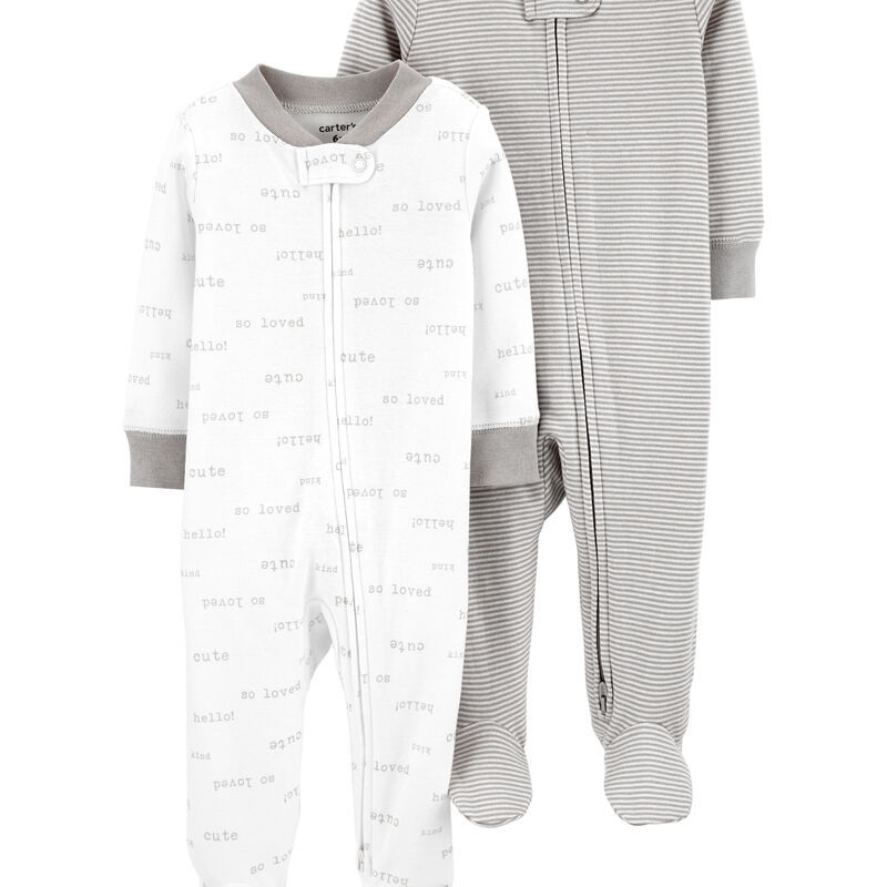 2-Pack Zip-Up Cotton Sleep & Plays | Carter's