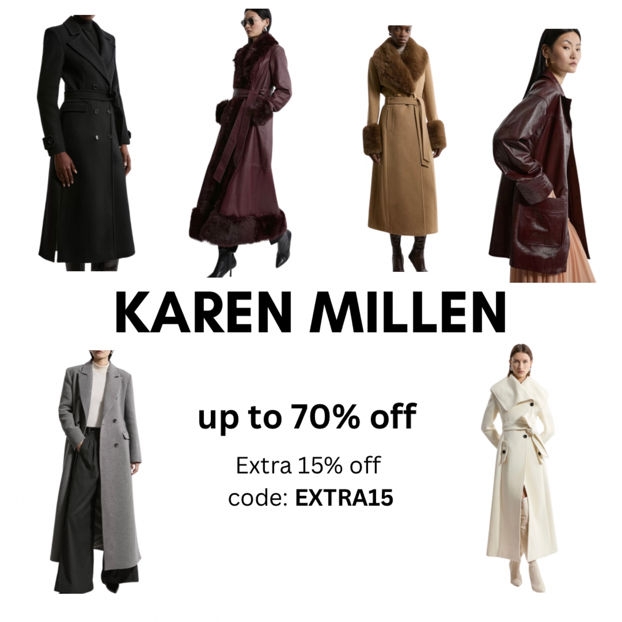Karen Millen coats Black Friday sale up to 70% off 

#LTKSaleAlert #LTKGiftGuide #LTKHoliday