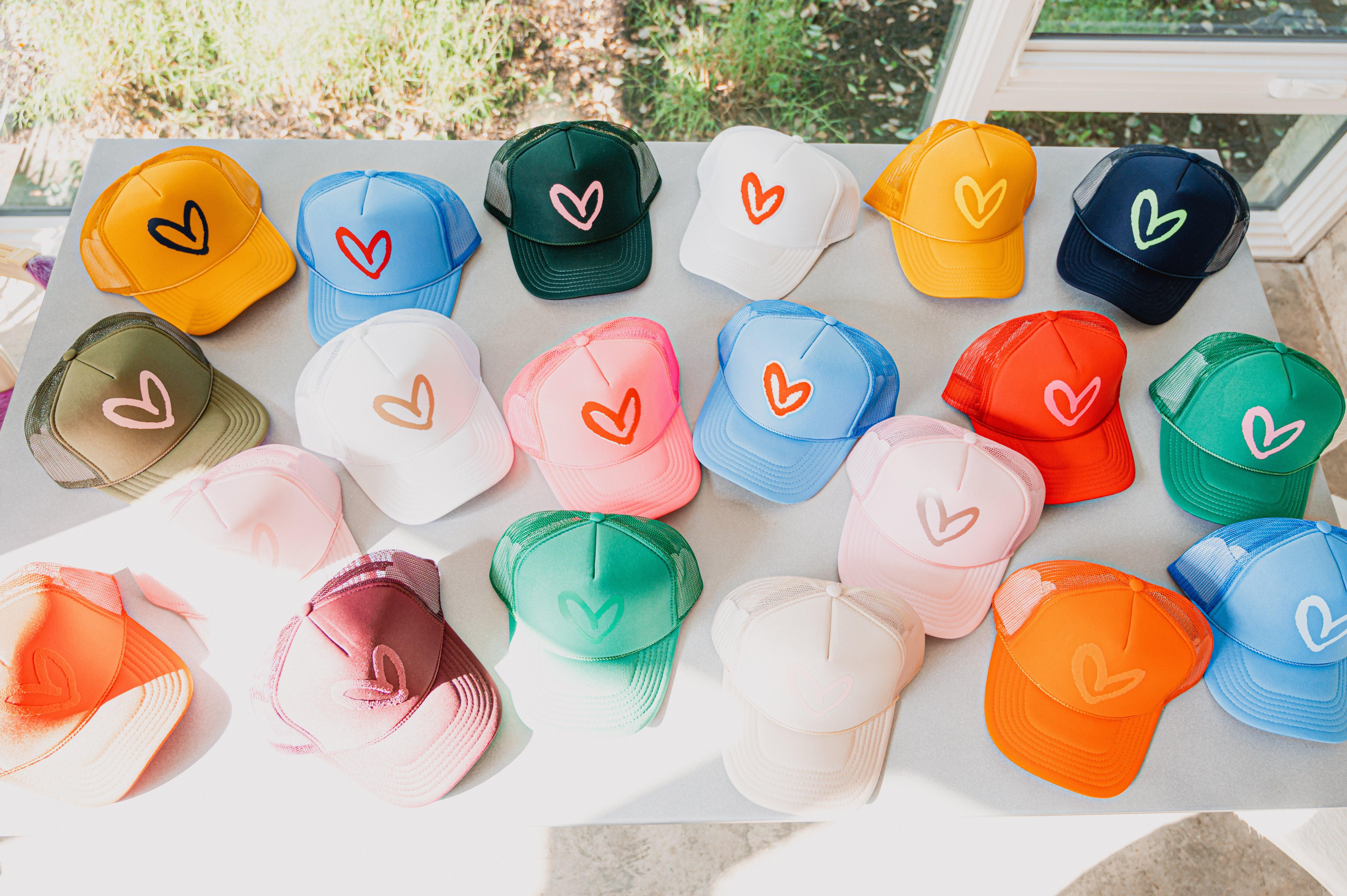 Game Day/Custom Imperfect Heart Trucker Hats | House of Shan