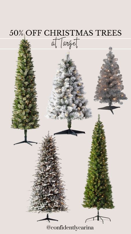 50% off Christmas trees at Target - grab them while they’re still in stock and on sale! 

#LTKSeasonal #LTKsalealert #LTKHoliday