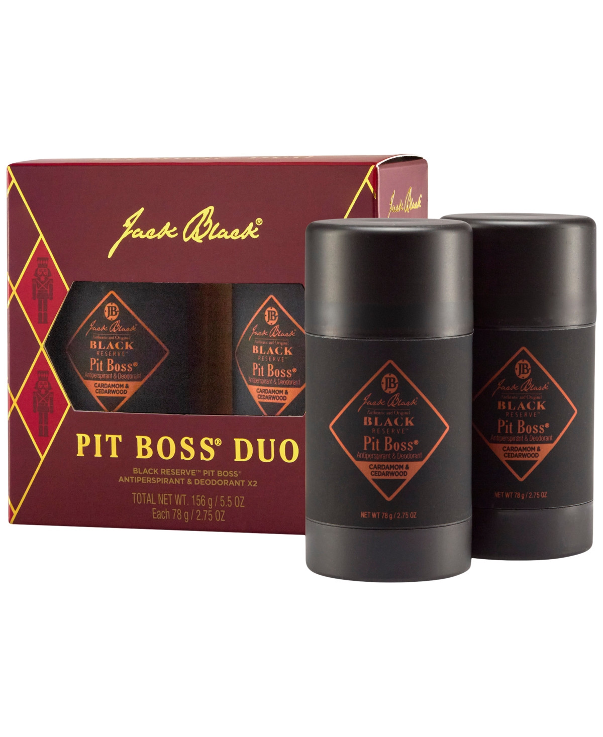 Jack Black 2-Pc. Black Reserve Pit Boss Antiperspirant and Deodorant Set, 2.75 oz. | Macy's